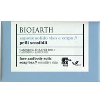 Bioearth Sapone Solido Viso Corpo Calendula/Olio Riso Pelli Sensibili 150g - 2