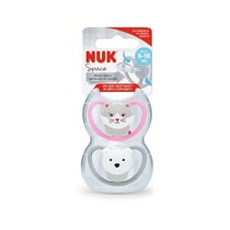Nuk Succhietto Space Silicone 6/18 Mesi 2 Pezzi-1