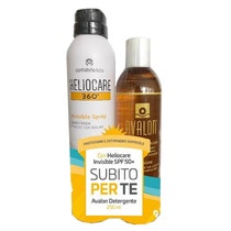Heliocare 360° Set Invisible Spray SPF 50+ 200ml + Avalon Detergente Fluido 250ml-1