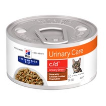 Hill's Prescription Diet C/D Urinary Stress Gatto Pollo e Verdure 82g-1