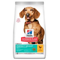 Hill's Science Plan Perfect Weight Small & Mini Adult Con Pollo Cibo Secco Per Cani 1,5kg-2