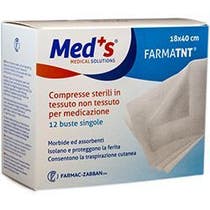 Meds Garza Compressa Tessuto Non Tessuto 18x40cm 12 Pezzi - 1