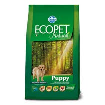 Ecopet Natural Puppy Medium Cibo Secco Per Cani Cuccioli Sacco 12Kg-1