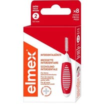 Elmex Interdental Brush Scovolini Interdentali Rossi 0,5mm 8 Pezzi-2