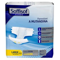 Soffisof Classic Extra Pannolone A Mutandina Taglia L 15 Pezzi