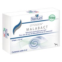 NutriGen Otogen Malabact Soluzione Auricolare Per Cani 5 Fiale-2