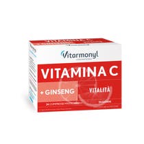 Vitarmonyl Vitamina C + Ginseng 24 compresse masticabili -2