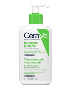 CeraVe Detergente Idratante Viso Pelle da Normale A Secca Con Acido Ialuronico E Ceramidi 236ml-1