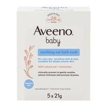 Aveeno Baby Colloidal Polvere Bagno 5x21g-2