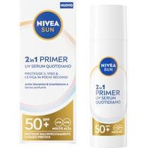 Nivea Sun 2In1 Primer Uv Serum Quotidiano Crema Viso Siero 30ml SPF50+