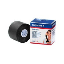 Benda Elastica Leukotape K Per Taping Fisioterapico L 5cm H5cm Nero In Rotolo - 1