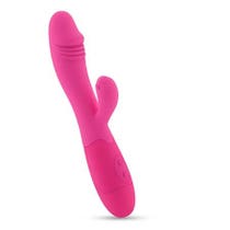 Crushious Vibratore Rabbit Ricaricabile Blossoms Rosa Forte Con Lubrificante A Base D'acqua