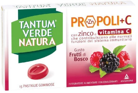 Tantum Verde Natura 15 Pastiglie Propoli+C Frutti Di Bosco  - 2