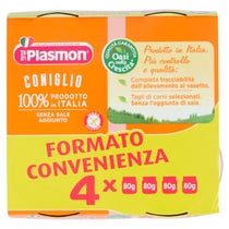 Plasmon Omogeneizzato Coniglio 4x80g - 2
