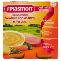 Plasmon Pappa Completa Verdure Pastina Manzo 6M+ 2x190g - 2