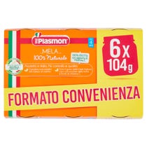 Plasmon Omogeneizzato Mela 4-6M+ 6x104g - 2