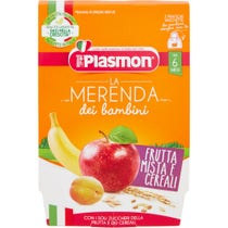 Plasmon La Merenda Bambini Frutta/Cereali Asettico 2x120g 6Mesi+ - 1