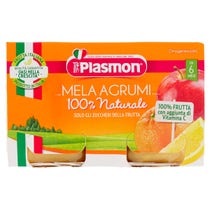 Plasmon Omogeneizzato Mela Agrumi 6M+ 2x104 - 2