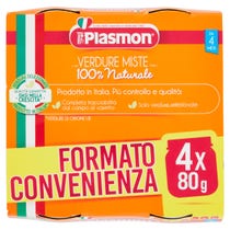 Plasmon Omogeneizzato Verdure Miste 4x80g 4 Mesi+ - 1