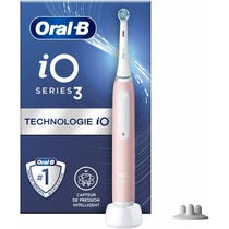 Oral-B iO 3S Spazzolino Elettrico Ricaricabile Rosa + 1 Testina di Ricambio