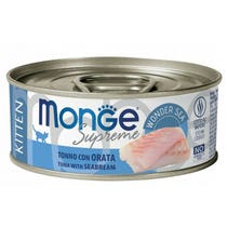 Monge Supreme Cibo Umido Tonno Con Orata Per Gattini Scatoletta 80g-2