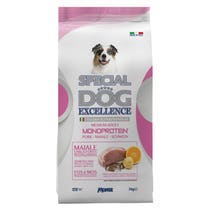 Special Dog Excellence Monoproteico Cibo Secco Maiale E Patate Per Cani Adulti Taglia Media 3kg