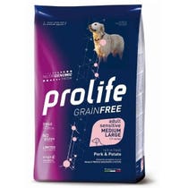 Prolife Grain Free Adult Sensitive Pork & Potato Cibo Secco Per Cani Taglia Media/Grande Sacco 2,5 Kg-2