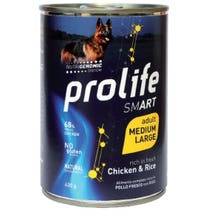 Prolife Smart Pollo Fresco Con Riso Cibo Umido Per Cani Adulti Taglia Medio/Grande Lattina 400g-2