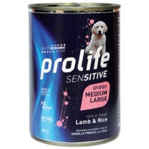 Prolife Sensitive Agnello Fresco Con Riso Cibo Umido Per Cuccioli Taglia Media/Grande Lattina 400g-2