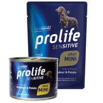 Prolife Sensitive Renne Con Patate Cibo Umido Per Cani Adulti Taglia Piccola Bustina 100g-2