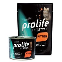 Prolife Life Style Pollo Fresco Cibo Umido Per Gattini Bustina 85g-2