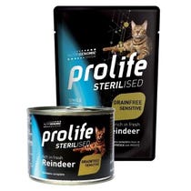 Prolife Sterilised Renna Fresca E Patate Cibo Umido Per Gatti Adulti Bustina 85g-2