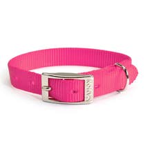 Camon Collare In Nylon Per Cani Colore Rosa Fluo 25x650mm-1