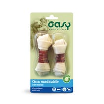 Oasy Snack per Cani Osso Masticabile con Manzo Taglia M 54g-1
