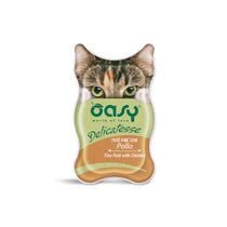 Oasy Wet Cat Paté Fine Con Pollo Cibo Umido Per Gatti Adulti 85g-1