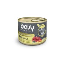 Oasy Grain Free Cibo Umido Manzo Per Cani Adulti Taglia Small/Mini 200g