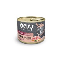 Oasy Grain Free Cibo Umido Tacchino Per Cani Adulti Taglia Small/Mini 200g