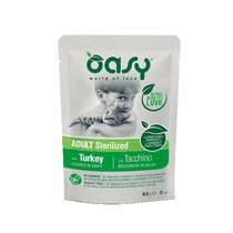 Oasy Wet Cat Sterilized Bocconcini In Salsa Con Tacchino Per Gatti Adulti 85g-1