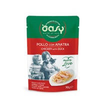 Oasy Wet Cat More Love Pollo Con Anatra Cibo Umido Per Gatti Adulti 70g-2