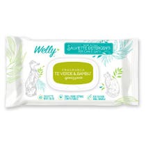 Welly Salviette Detergenti Igienizzanti Tè Verde & Bambù Per Cani E Gatti 40 Pezzi-1