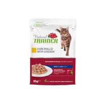 Natural Trainer Cibo Umido Al Pollo Per Gatti Adulti Busta 85g-3