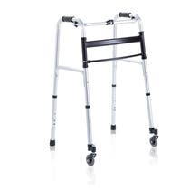 Mopedia Deambulatore Pieghevole Alluminio 2 Ruote Piroettanti Cod.RP734 -1