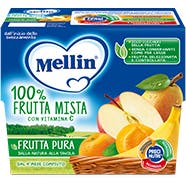 Mellin Frutta Pura Frutta Mista 4x100g - 2