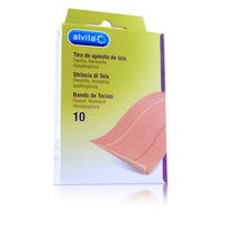 Alvita Cerotto Striscia Tela 1mX6cm 10 Pezzi - 2