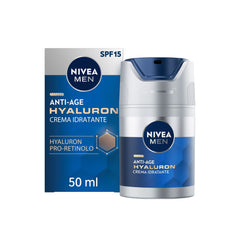 Nivea Men Anti-age Hyaluron Crema Viso Idratante Fp15 50ml Crema Viso Uomo Antirughe Pelli Mature-8