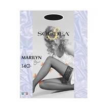 Marilyn 140 Denari Calze Autoreggenti Compressione Graduata Colore Nero Taglia 3M 1 Paio-1