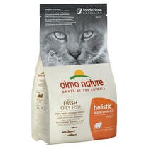 Almo Nature Holistic Maintenance Pesce Azzurro Fresco E Riso Cibo Secco Per Gatti Adulti Sacco 2kg-2