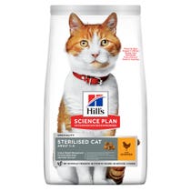 Hill's Science Plan Sterilised Cat Young E Adult Crocchette Pollo Sacco 300g-3