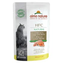Almo Nature HFC Natural Gusto Pollo&Salmone Cibo Umido Gatti Adulti Busta 55g-3