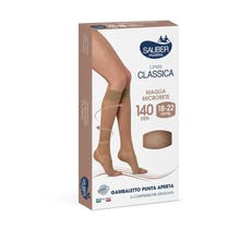 Sauber Linea Classica Collant 140 Den Punta Aperta Nero Taglia 2